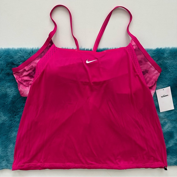 Nike Tie Dye Layered Tankini Size 2X Women New - Picture 1 of 16